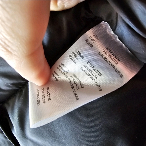 Calvin Klein Women's Sz Medium Black Zip Up Puffer Vest #99 - Picture 10 of 11